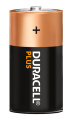 Duracell Plus D alkaline batterier 2-pk.